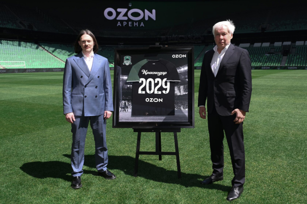 ФК «Краснодар» получит от Ozon до 1,8 млрд рублей