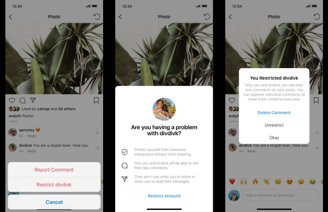Instagram разработал новые инструменты для защиты от кибербуллинга