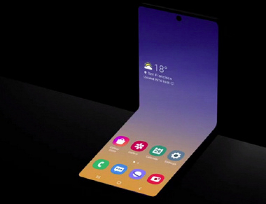 Samsung представил раскладушку со складным экраном