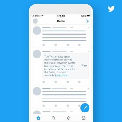 Twitter будет помечать спорные твиты политиков