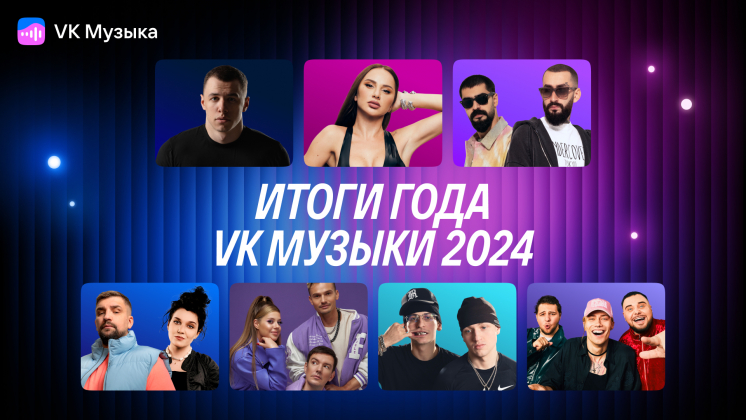 «VK Музыка» представила список самых популярных российских исполнителей 2024 года