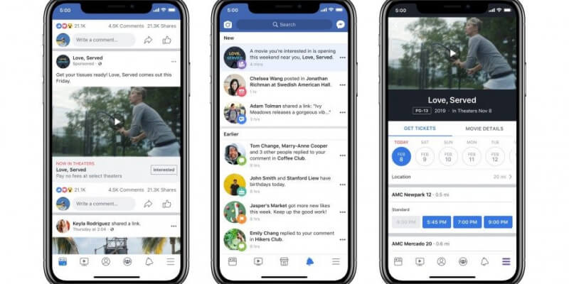 Facebook представила рекламные инструменты для кинопрокатчиков