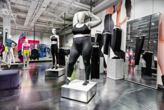 В магазинах Nike появились манекены плюс-сайз