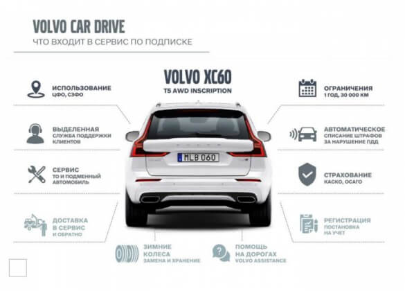 Volvo запустил сервис долгосрочной аренды автомобилей